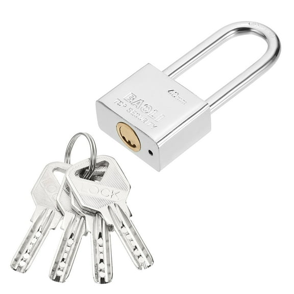 40 x 20 x 90mm Heavy Duty Lock Alloy Steel High Security Padlock with 4 Keys