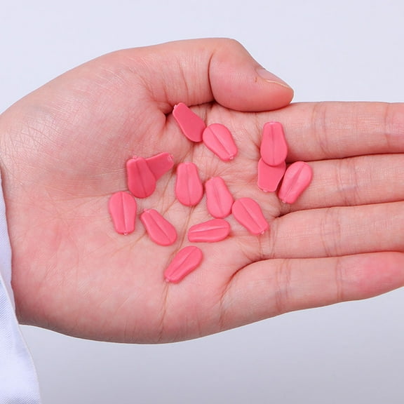 Worgeous 30pcs Mini Cute Doll Tongue Props Adorable Small Tongue Accessories for DIY Projects Simulation Dog Crafting Resin Props Supplies