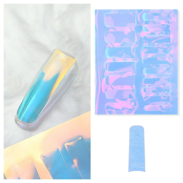 Pegatinas para uñas para decoración de uñas, pegatinas para uñas para mujeres, papel de transferencia de color, papel de caramelo transparente, modelo terminado, pegatinas para uñas, pegatinas para uñ