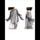 thumbnail image 2 of Suéteres de Verano Informales, Holgados, 100% Algodón, con Cuello Redondo, Espalda Descubierta y Sudaderas Oversize para Mujer 2025 Gris L, 2 of 10
