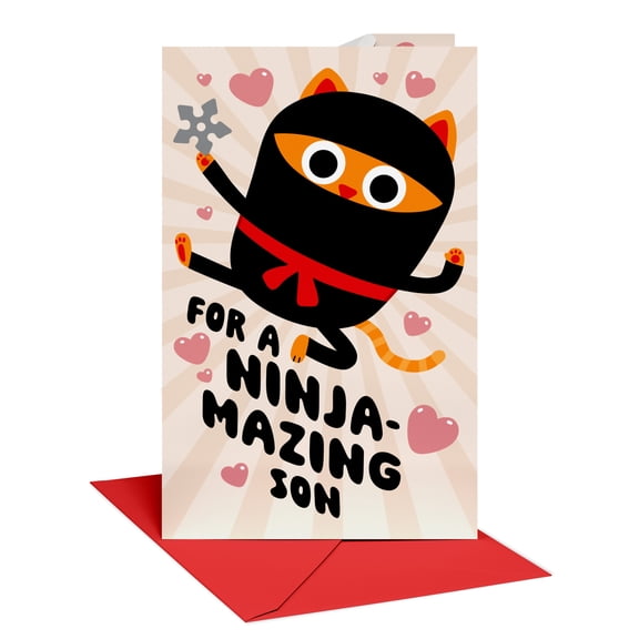 American Greetings Valentine's Day Card for Son (Kickin' Ninja)