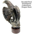 thumbnail image 5 of Urbalabs Bronze Bald Eagle 20 Inch Statues and Sculptures Bust American Eagle Statue Bronze Finish Large Cabin Home Western Patriotic Decor USA Freedom Flag Eagles Sculptures Figurines, 5 of 7