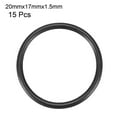 thumbnail image 3 of Universal O-Ring Rubber Seal Washers Grommets Black 20mm x 1.5mm 15pcs, 3 of 4
