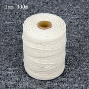 1mm-3mm 100m Yard Macrame Rope Cotton Twisted Cord Hand Craft String DIY Supply