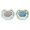 Philips Avent Ultra Air Pacifier 18M+, Beige/Dawn, 4 Pack, SCF349/24