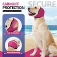 thumbnail image 6 of Amztom Waterproof Dog Ear Muffs, Adjustable Noise-Reducing Ear Wrap for Bathing & Grooming,(Pink,Medium), 6 of 8