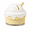 Cream White, variant on Kitchen Knife Sharpener with Suction Cup Base, Compact Ceramic Sharpening Tool for Knives and Scissors, Ice Cream Shape Countertop Blade Sharpener for Home Kitchen Use