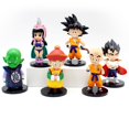 thumbnail image 1 of Figuras de acción de Dragon Ball Z, juguetes de 11cm, Super Saiyan, Son Goku, Gohan, Vegeta, Gogeta, Piccolo, Majin, Buu, Cell Q, 6 unidades por Set Fivean Figuras de anime, 1 of 2