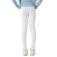 thumbnail image 4 of SILVERCELL Kids Girls Leggings Footless Solid Skinny Pants Child Stretch Basic Casual Sport Running Yoga Trousers 3-11Y, 4 of 10