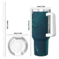 thumbnail image 4 of Lsque Airplane Shark Pattern 40 OZ Ice Bully Cup with Handle and Straw, Double Wall Stainless Steel Tumbler Travel Coffee Cup with Lid for Christmas Present, 4 of 8