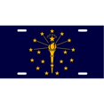 thumbnail image 1 of Indiana State Flag Metal License Plate, 1 of 1