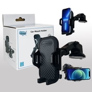 Fast Track USA Adjustable Long Neck Windshield Dashboard Car Mount, Retail Packaging with Dashboard Adhesive Pad, New 1 Count, 1 Pack