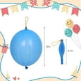 thumbnail image 2 of RUBFAC 36 Punch Balloons Punching Balloon Heavy Duty Party Favors For Kids, Bouncy Balls with Rubber Band Handle for Birthday Party, Goodie Bag, Stocking Stuffers for Kids, 2 of 10
