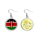 thumbnail image 1 of Kenya Africa National Emblem Pendiente Sol Flor Pendiente Joyas Moda Unbranded M, 1 of 3