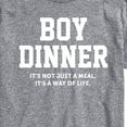 thumbnail image 3 of Instant Message - Boy Dinner Way Of Life - Men's Short Sleeve Graphic T-Shirt, 3 of 6