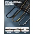 thumbnail image 6 of PROSTEEL Stainless Steel Necklace for Men Women 2mm Black Snake Chain 26 Inch Birthday Mother Jewelry Gifts for Adults Boyfriend Girlfriend, 6 of 8