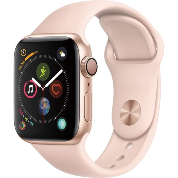Pre-Owned Apple Watch Series 4 GPS w/ 40MM Aluminum Case & Pink Sand Sport Band - Gold