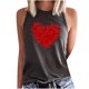 thumbnail image 2 of ICHUANYI Clearance Women's Sleeveless Summer Casual Tops Round Neck Printing Sleeveless Vest Tops(Gray, M) ICHUANYI WER2023081011812, 2 of 7