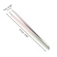 thumbnail image 2 of Unique Bargains 1 Pc Glue Gradient Eyebrow Tweezer for Bathroom Travel Hotel Pik Stainless Steel, 2 of 4