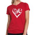 thumbnail image 1 of Women's Premium Blend Word Art T-shirt - Script Love Heart, 1 of 2