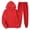 h20-0709-Red, variant on Men's Hoodie Tracksuit 2 Pieces Set Athletic Casual Hooded Sweatshirt and Joggers Set Sweatsuit Outfits Gym