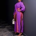 thumbnail image 4 of Women's Fall Dresses Flowy Casual Floral Maxi Dress Smocked Tiered Long Dress, 4 of 5