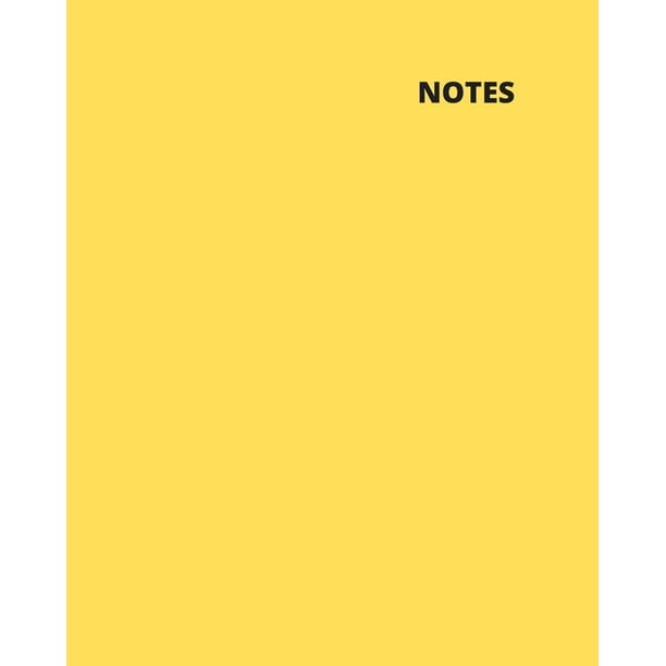 Blank Notepad in Yellow