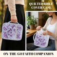 thumbnail image 5 of Pzuqiu Purple Butteflies Bible Covers for Women Quilted Large Capacity Bible Carrying Case Church Bag with Handle Scripture Book Cover Organizer Perfect Gift for Girls, 5 of 7