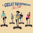 thumbnail image 6 of Yes4All Multifunctional Adjustable Aerobic Stepper, Extra Half Round Legs, for Workout Exercise (Red), 6 of 8