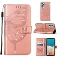 thumbnail image 5 of Dteck Wallet Case For Samsung Galaxy A53 5G 6.5 inch,Luxury Diamond Embossed Butterfly PU Leather Flip Folio Card Slots Holder Shockproof TPU Full Body Protection Cover.Rosegold, 5 of 6
