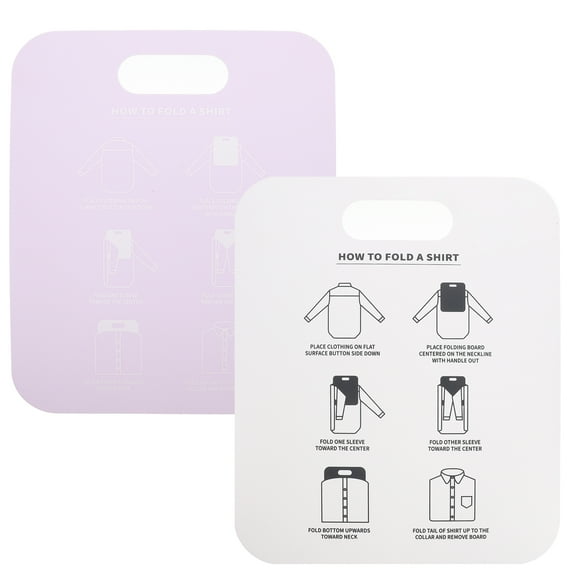 2pcs Shirt Board Household T-shirt Garment Stacking Board PP Clothes Folder