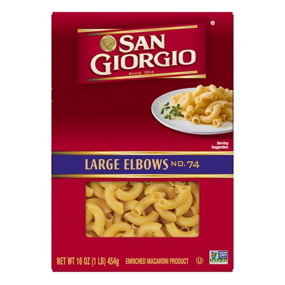 San Giorgio Large Elbows, 16-Ounce Box