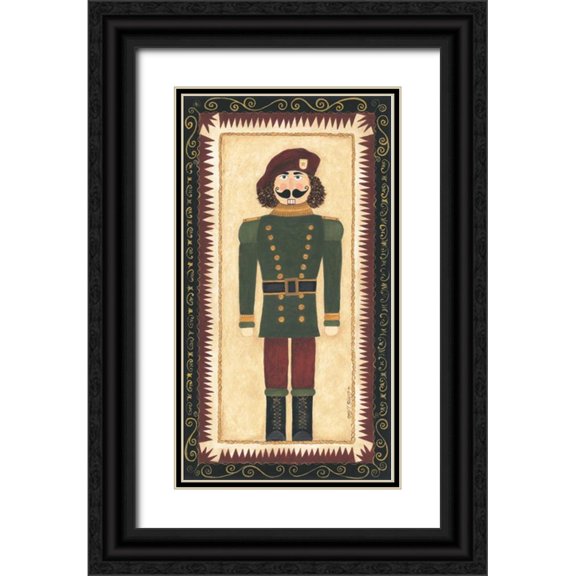 Shamp, Cindy 9x14 Black Ornate Wood Framed with Double Matting Museum Art Print Titled - Nutcracker IV