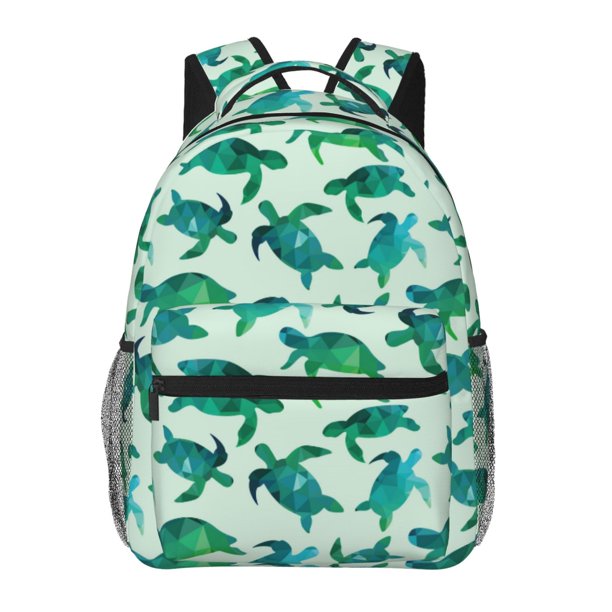 Disketp Green Sea Turtle Mochila Estampada para Hombre y Mujer – Mochila Ligera Clásica con Múltiples Bolsillos para Universidad, Trabajo y Viajes-One Size