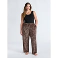 thumbnail image 2 of Joyspun Women's Velour Wide-Leg Sleep Pants, Size XS-3X, 2 of 7