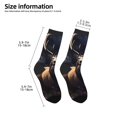 thumbnail image 2 of Naloa Regal Stag In Forest Kids Socks Unisex Kids and Toddlers' Crew Socks, ,1 Pairs, 2 of 5