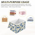 thumbnail image 6 of Iauyy Large Storage Box with Lid - Foldable Home Storage Bins for Clothes Toy Holiday Decor, White Daisy (42*32*30cm), 6 of 6