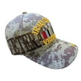 thumbnail image 3 of US Military Iraq Combat Veteran Ribbon Desert Camouflage Adjustable Baseball Hat Cap, 3 of 4