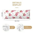 thumbnail image 3 of Rateoe Long Body Pillow Cover, 20x54 Inches Body Pillow Cases, Soft Brushed Microfiber Zipper Design, Watermelon -Pillows Not Included, 3 of 7