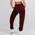 thumbnail image 7 of Posijego Women's Running Jogger Drawstring Elastic Waist Sweat Pants Solid Color Casual Athletic Pants, 7 of 7