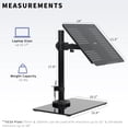 thumbnail image 3 of VIVO Black Freestanding Laptop Desk Stand w/ Glass Base, Fits Laptops up to 17", 3 of 8