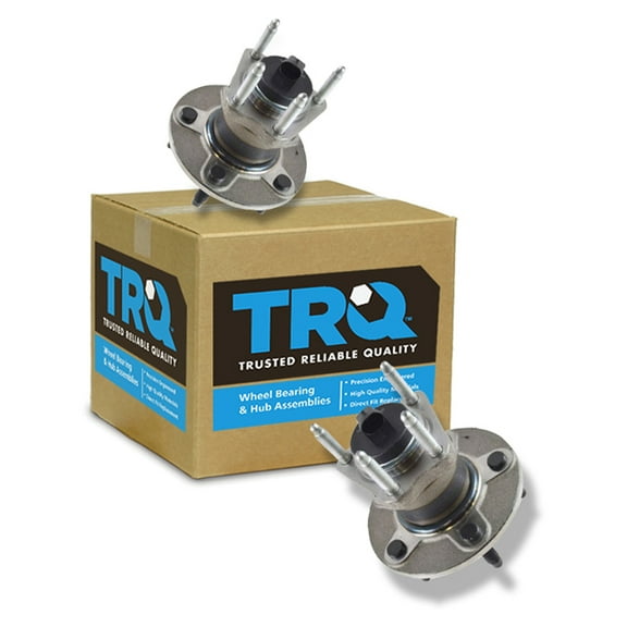 TRQ Rear Wheel Hubs & Bearings Pair Set of 2 NEW for Chevy Pontiac Saturn 5 Lug BHA53540 Fits select: 2004-2012 CHEVROLET MALIBU, 2005-2010 PONTIAC G6