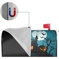 thumbnail image 3 of Halloween Witch Castle Moon Pumpkin Mailbox Covers Magnetic Halloween Post Box Cover Wraps Standard Size 21x18 Inches for Garden Yard Décor, 3 of 6