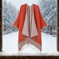 thumbnail image 2 of Cavosen Women's Scarves & Wraps Tassel Elegant Shawls Solid Soft Warm Open Front Scarves Casual Fall Everyday Wear, 2 of 3