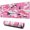 Pink Camouflage, variant on Pink Cartoon-style Camouflage mouse Padswaterproofno Slip for Office Home Work GamingmousepadsRubber Base Mousepad with Stitched Edges 31.5x11.8inches
