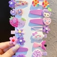 thumbnail image 2 of Pinza para el pelo, juego de 14 piezas, bonita pinza para el pelo de colores, bonita horquilla para niños, gran capacidad, 2 of 5