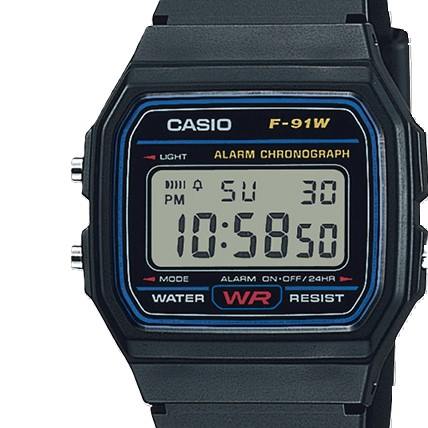 Casio Men's Classic Resin Strap Sport Wristwatch F91W-1 photo 5