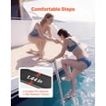 thumbnail image 3 of VEVOR Boat Ladder, 3 Steps, Stainless Steel Telescoping Folding Swim Deck Ladder for Rear Entry Inboard, Heavy Duty 600 lbs Capacity with Wide Anti-Slip Steps, for Outboards, Yacht, Pontoon Boats, 3 of 9