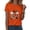 Orange, variant on Akiihool Women Oversized Tshirt Halloween Shirt Women Letter Print Graphic Plus Size Fall Tees Tops (AG,XL)