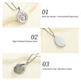 thumbnail image 3 of Stainless Steel Tree of Life Hollow-out Teardrop Essential Oil Diffuser Pendant Aroma Locket Aromatherapy Necklace, 3 of 5